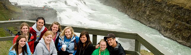 Gullfoss Waterfall Golden Waterfall Grand Forks High School USA